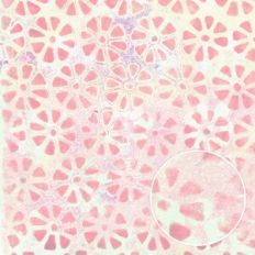 Pink Cream Girly Grunge Daisies Treasury Monoprint Background
