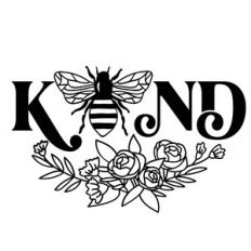 Bee Kind with Flowers