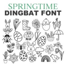 Springtime Dingbats Font