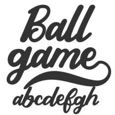 BFC Ballgame Sports Baseball Script Font