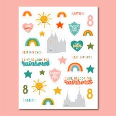 Baptism Sticker Sheet