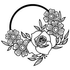 rose floral wreath