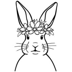 bunny flower crown