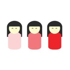 Kokeshi in Red