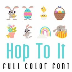 Hop To It Full Color Font
