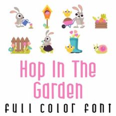 Hop In The Garden Full Color Font