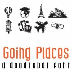 Going Places Doodlebat Font