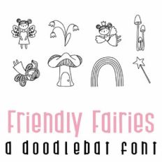 Friendly Fairies Doodlebat Font