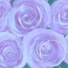 Abstract Mauve Roses Painted Monoprint Background