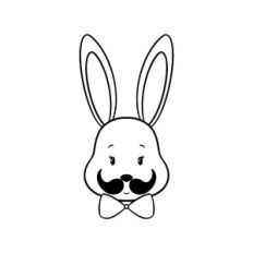 Mustachioed  bunny