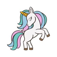 Unicorn - Multi-layer sticker