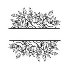 Borders with rose