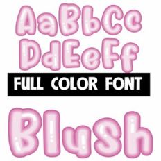 Blush Color Font