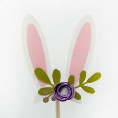 3D Floral Bunny Ear Topper