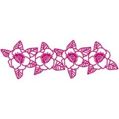 Camellia Flower Repeating Border