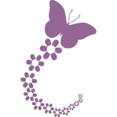 butterfly and flowers