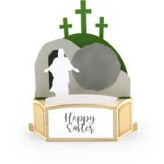 Hexagon Pop Up Card Jesus Easter