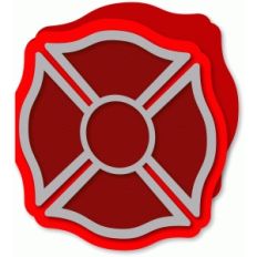 card - fireman badge