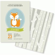woodland party invitation