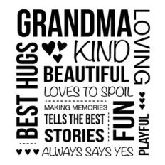 Grandma Inspirational Definition Word Art