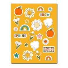 Spring Shower Sticker Design