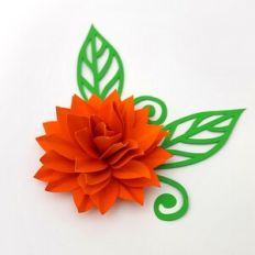 Flower 90 with foliage