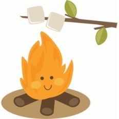 cute campfire roasting marshmallows