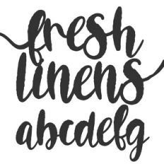 BFC Fresh Linens Distressed Script Font