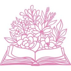 book with flowers