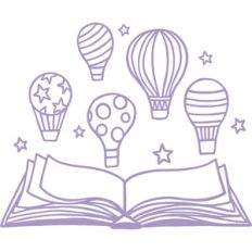 book with hot air balloons