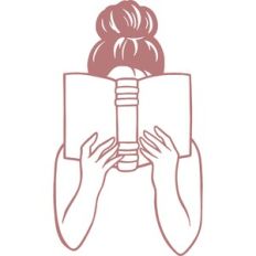 woman reading book