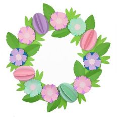 3D Easter Egg Wreath