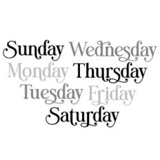 days of the week