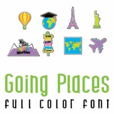 Going Places Full Color Font
