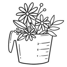 Wildflowers in Measuring Cup