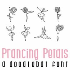 Prancing Petals Doodlebat Font