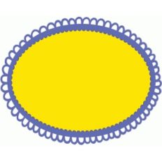 scalloped doily frame