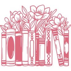 books with flowers