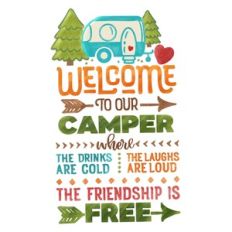 Welcome to Our Camper Sublimation Design