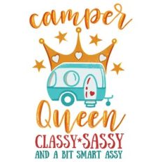 Camper Queen Sublimation Design