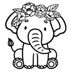 Cute baby elephant
