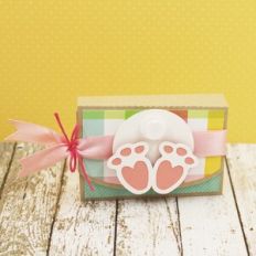 Chocolate Peanut Butter Egg Holder with Bunny Feet