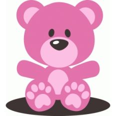 cute pink baby girl teddy bear