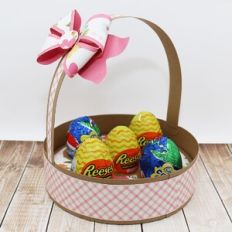 Round Candy Egg Basket