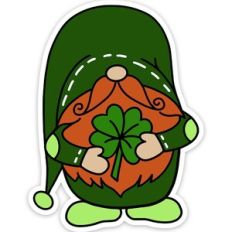 St. Patrick's Day Gnome Sticker