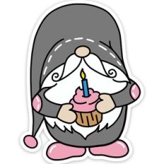 Birthday Gnome Sticker