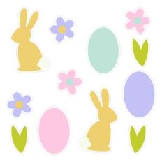 Easter Bunny Sticker Set
