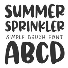 BFC Summer Sprinkler Brush Font