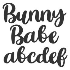 BFC Bunny Babe Brush Script Font
