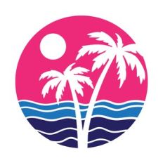 Palm Tree Beach Circle